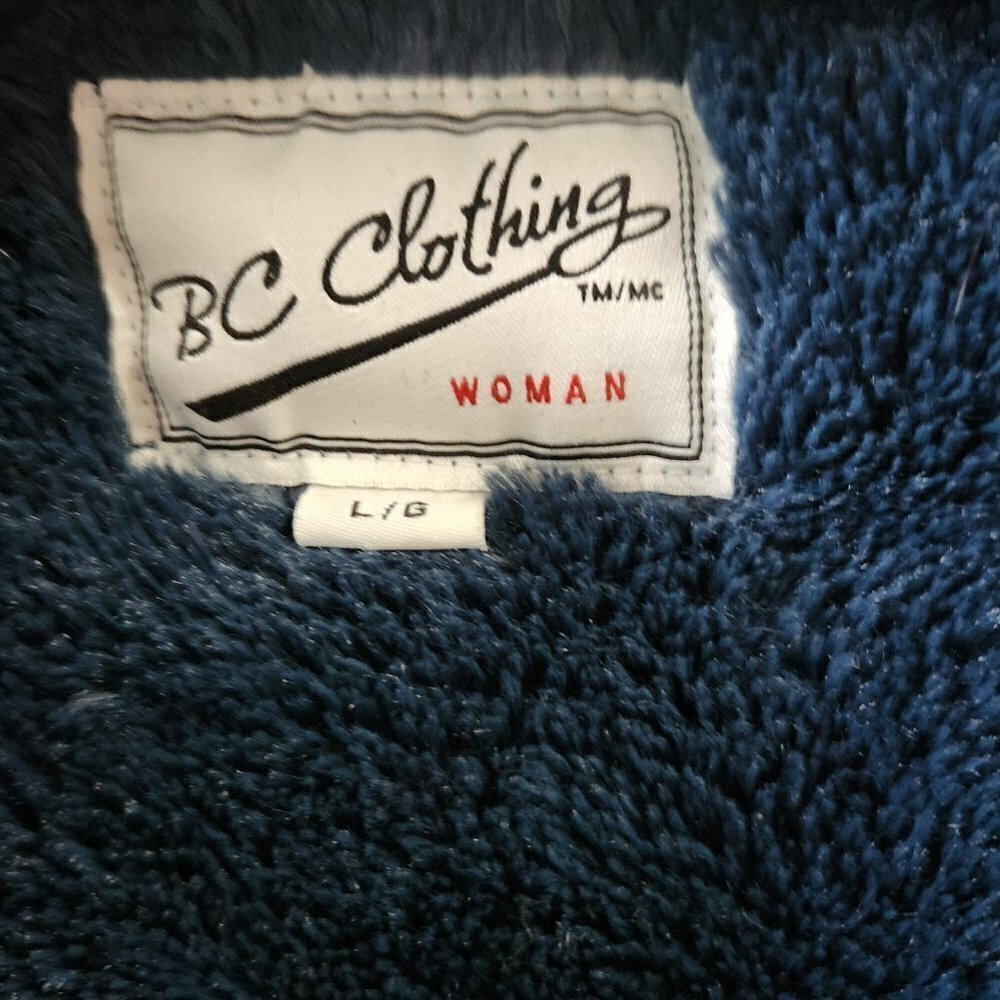 463. BC Clothing Teal Fleece-Lined Hoodie |L - Picture 5 of 7